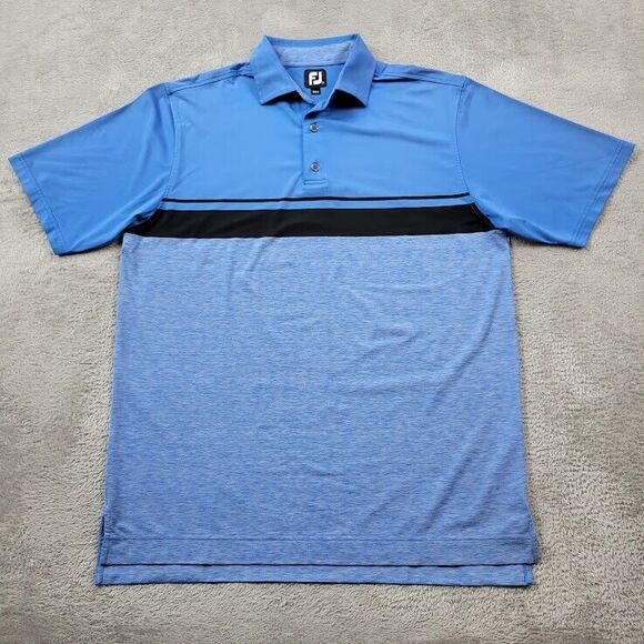 FootJoy Other - FootJoy Polo Shirt Mens Large Blue Performance Golf Preppy‎ Activewear Stretch